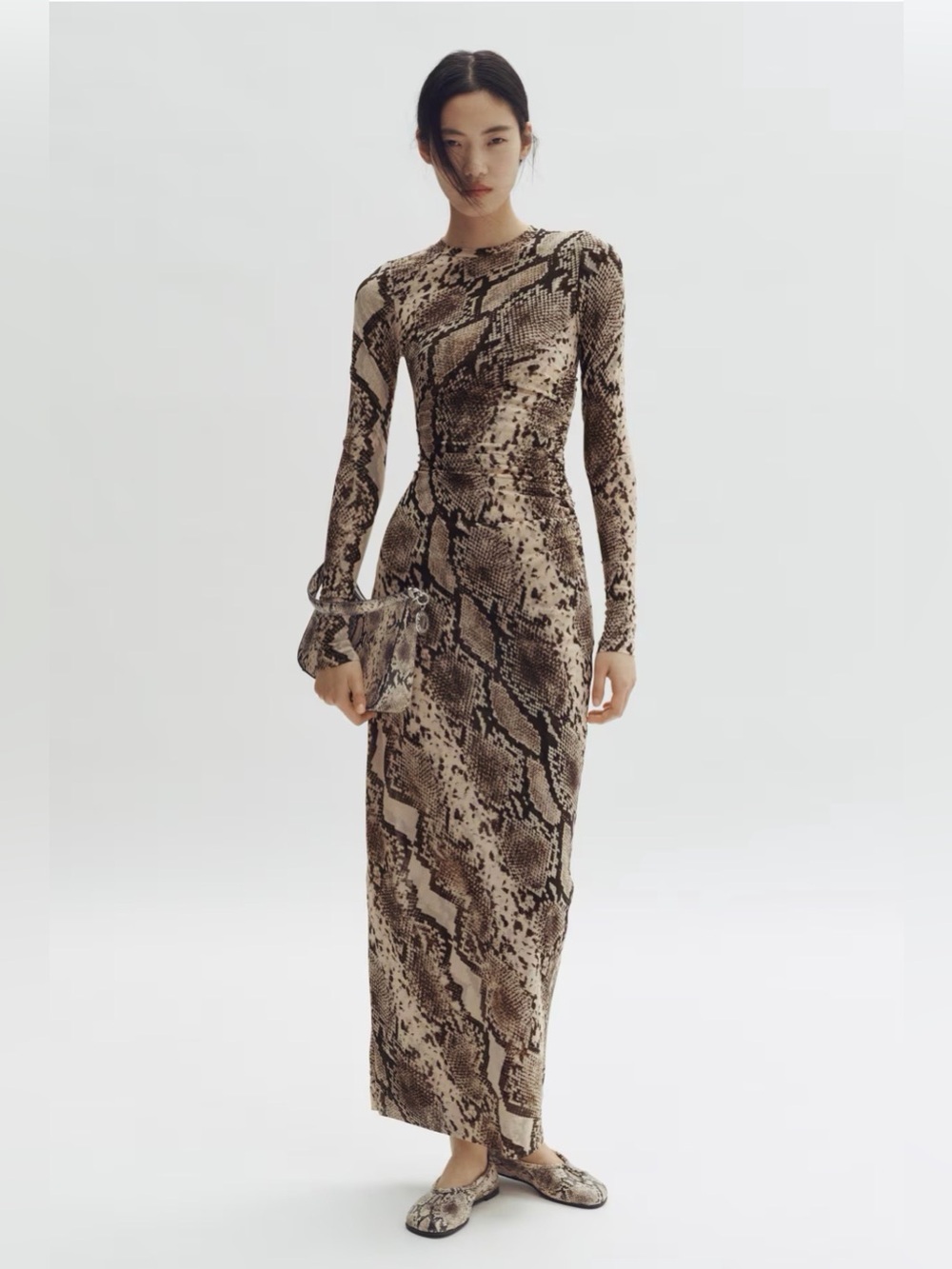 STELLA MCCARTNEY H&M SNAKESKIN-PRINT MESH DRESS NWT Sz XS